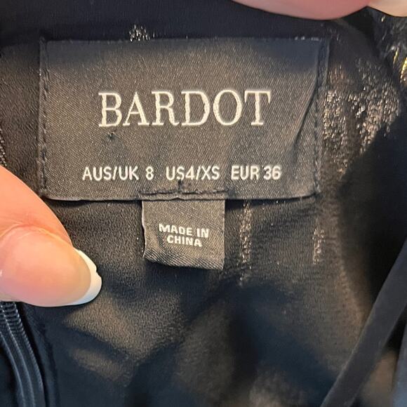 Bardot Ariela Mini Dress in Lurex Leo XS - Picture 9 of 11